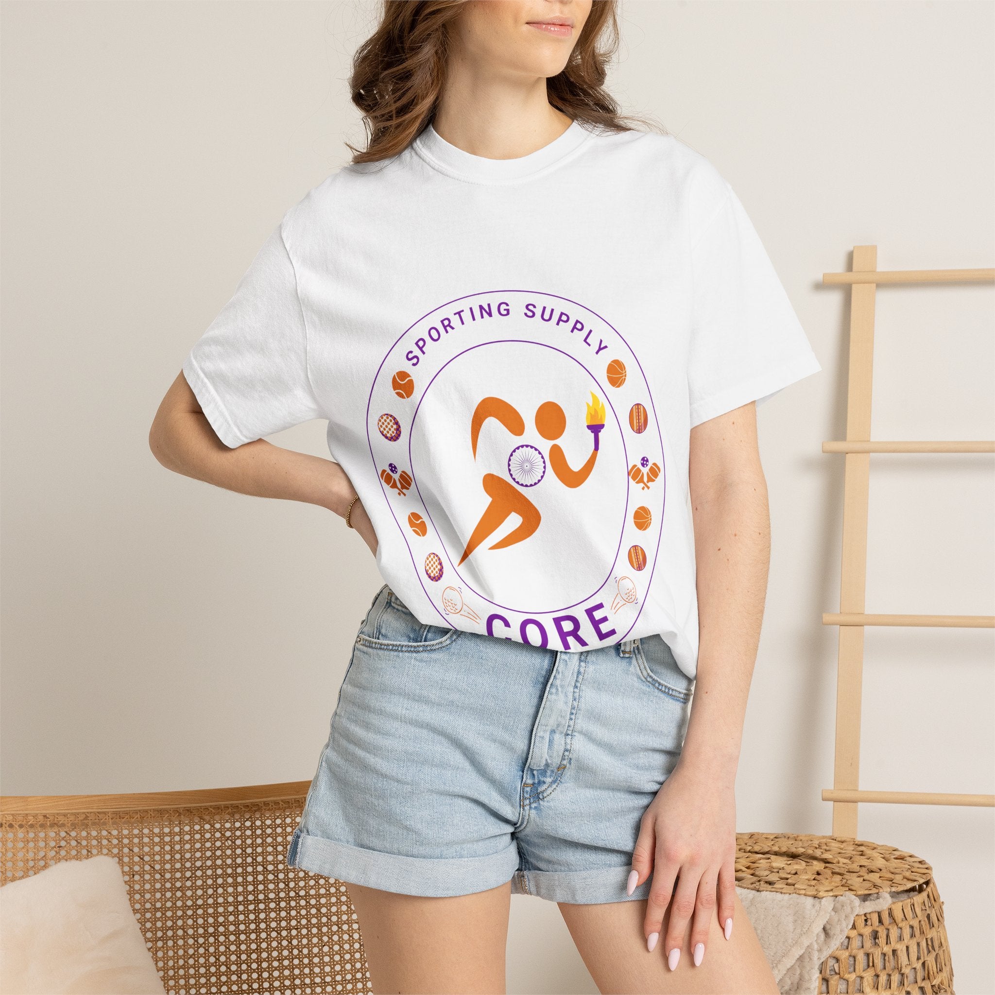 Core Sporting Supply T-Shirt — Retro Athletic Logo Tee
