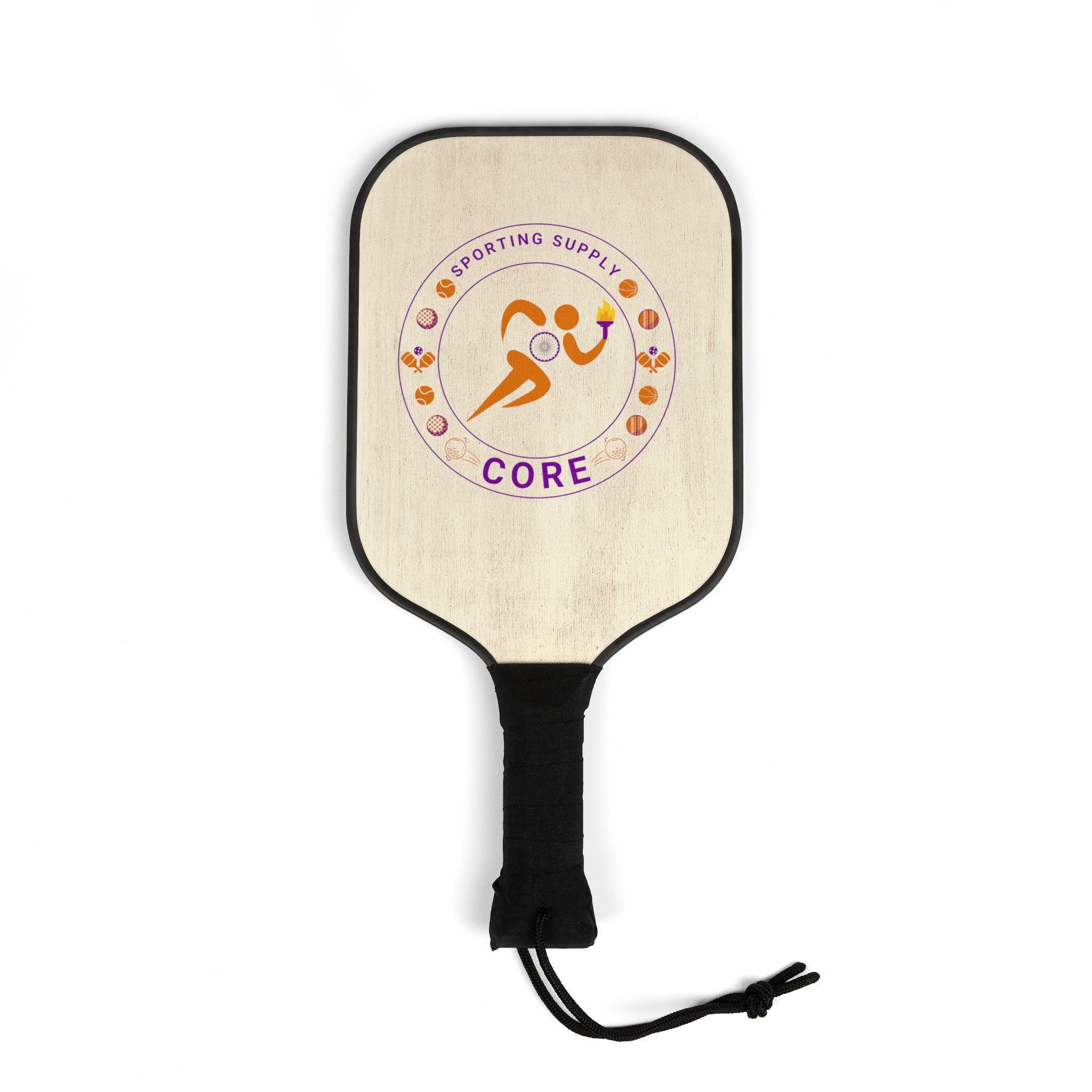 Pickleball Paddle Set — Core Logo 2‑Paddle Kit with 2 Balls