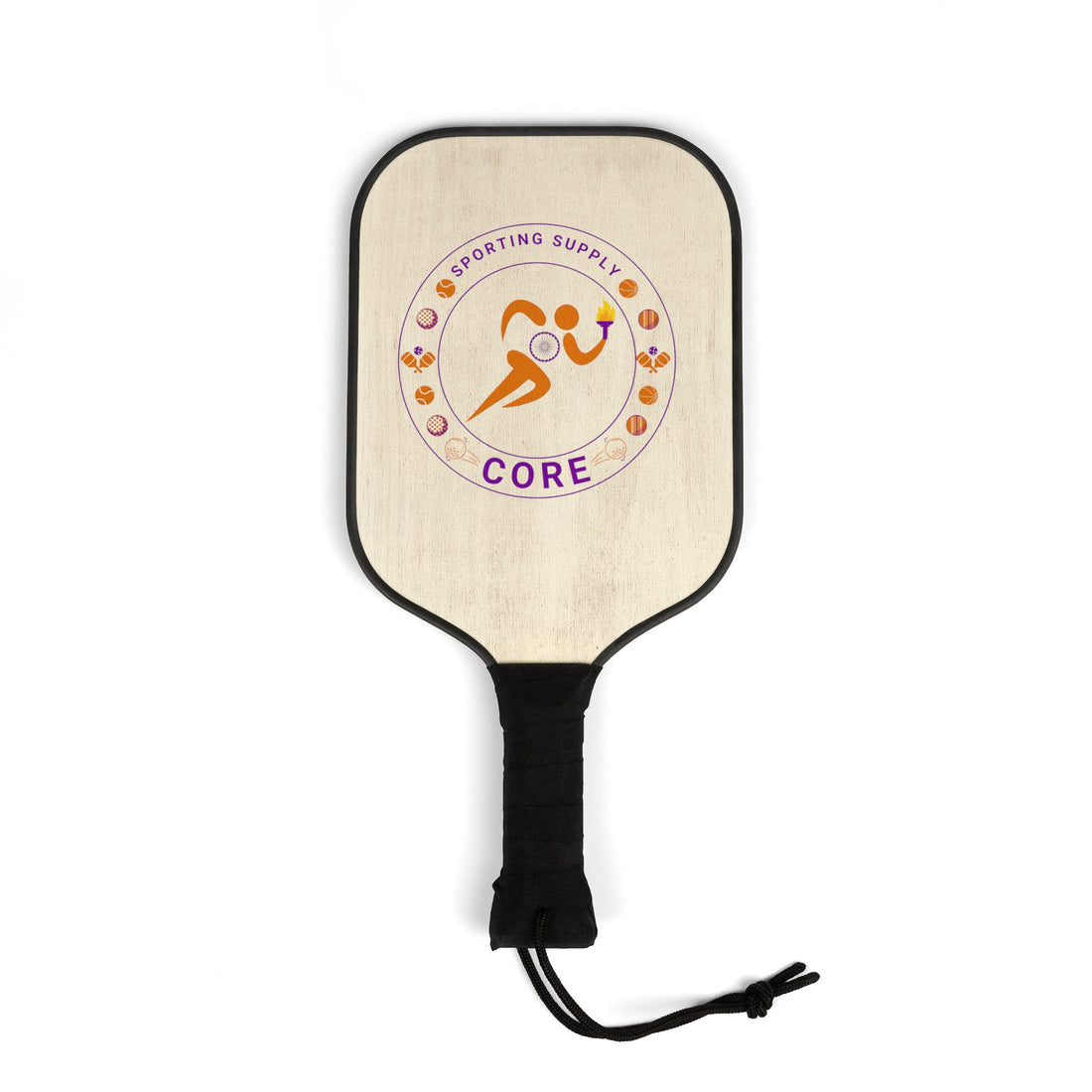 Pickleball Paddle Set — Core Logo 2‑Paddle Kit with 2 Balls