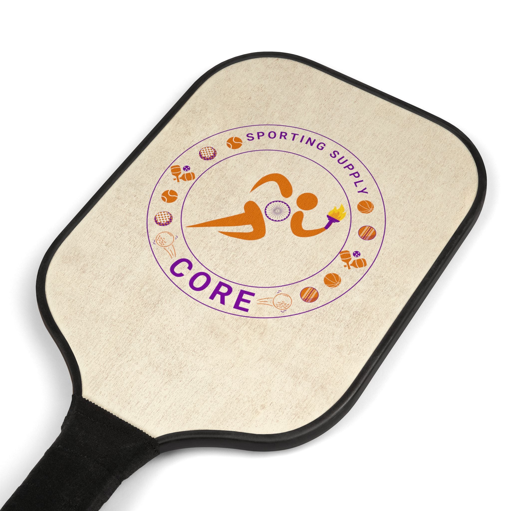 Pickleball Paddle Set — Core Logo 2‑Paddle Kit with 2 Balls