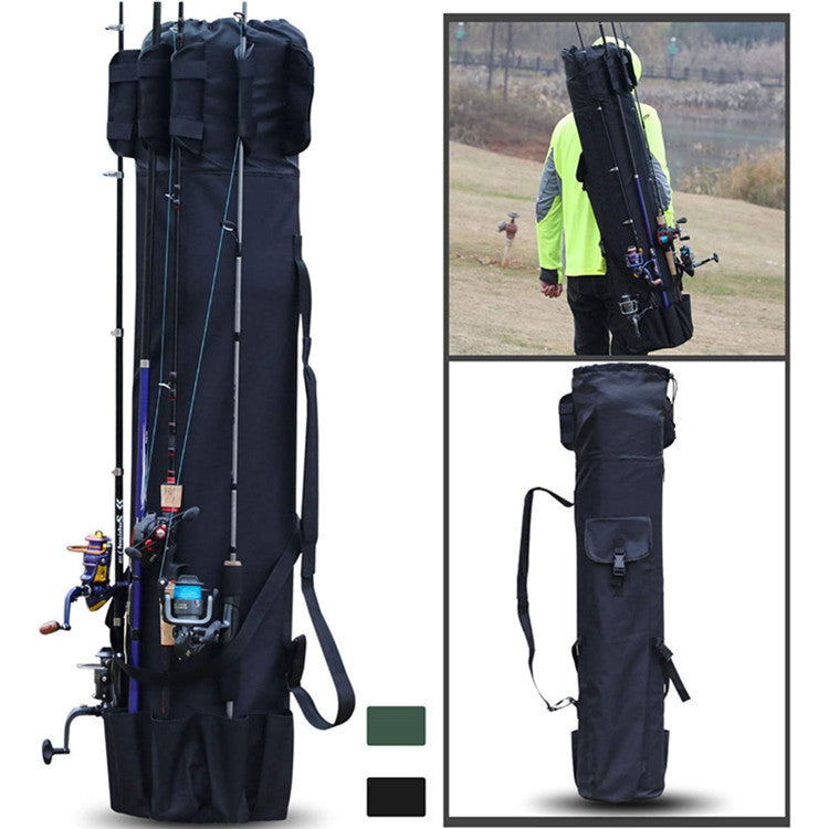 Cylinder Fishing Rod Bag Outdoor Multifunction Storage Carry Case