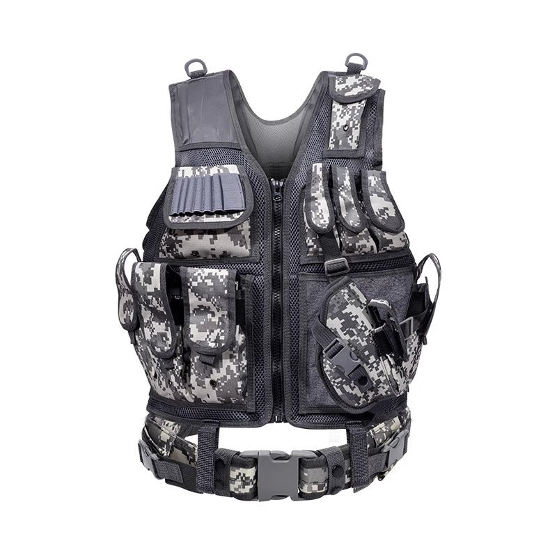 6000D Nylon Tactical Vest Multi Pocket Breathable Hunting Gear