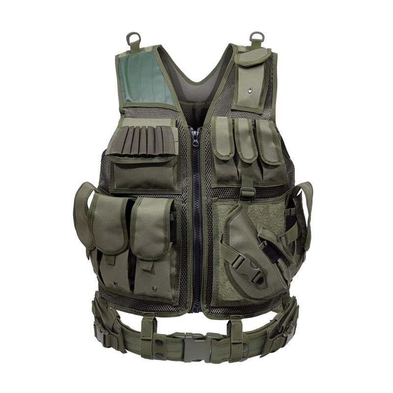 6000D Nylon Tactical Vest Multi Pocket Breathable Hunting Gear