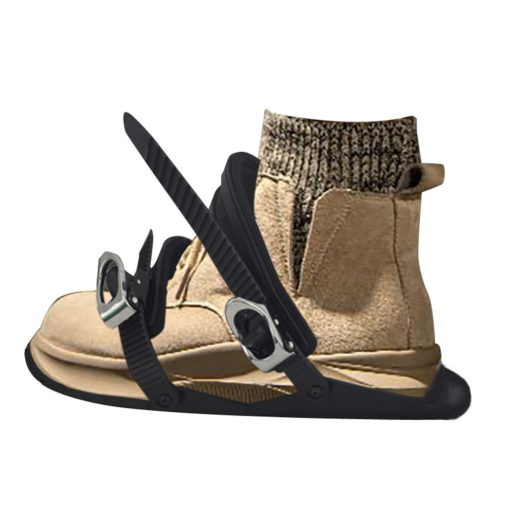 Mini Portable Outdoor Ski Boots Double Board Adjustable Strap