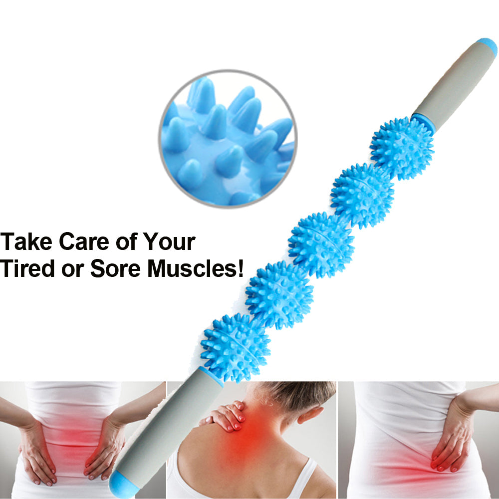 Muscle Roller Stick Massage Spiky Ball Back Pain Relief