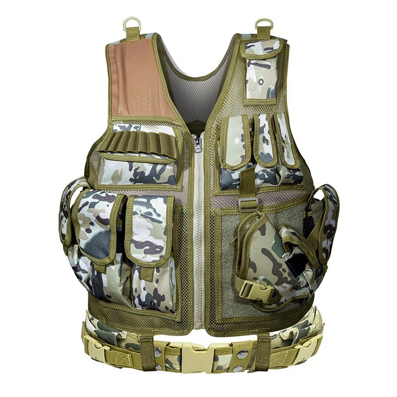 6000D Nylon Tactical Vest Multi Pocket Breathable Hunting Gear