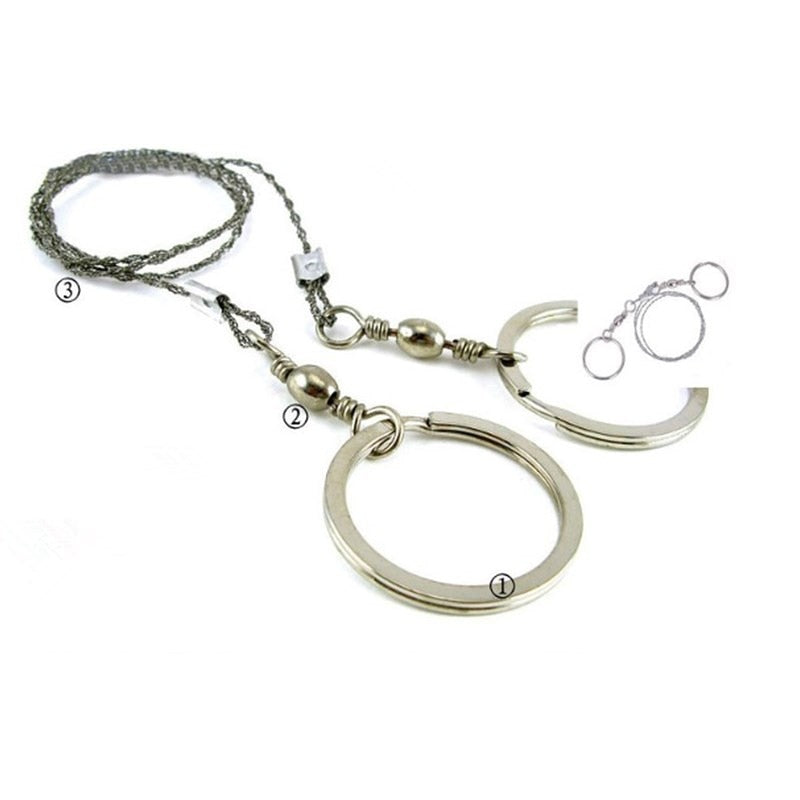 Hand Chain Saw Wire Survival Pocket Camping Emergency Cutting Tool