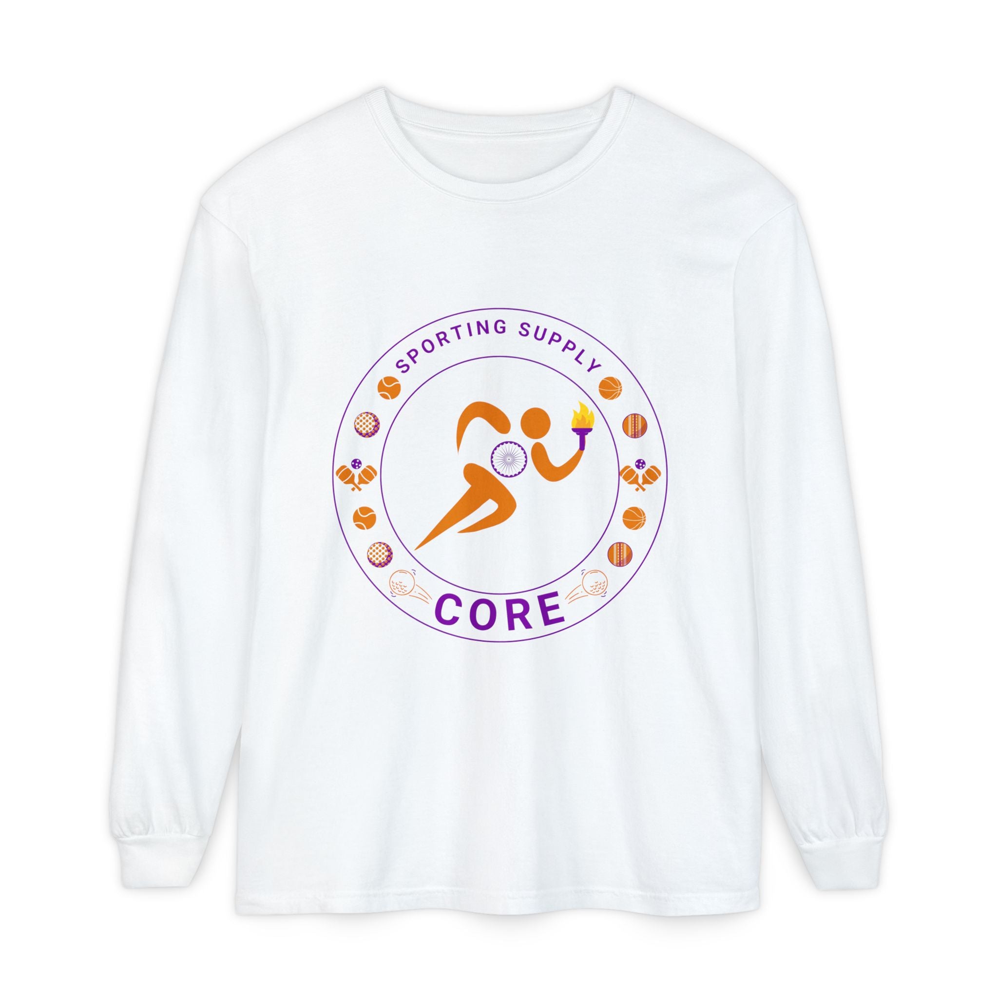 Core Sporting Supply Long Sleeve Tee — 'CORE' Logo Athletic Shirt