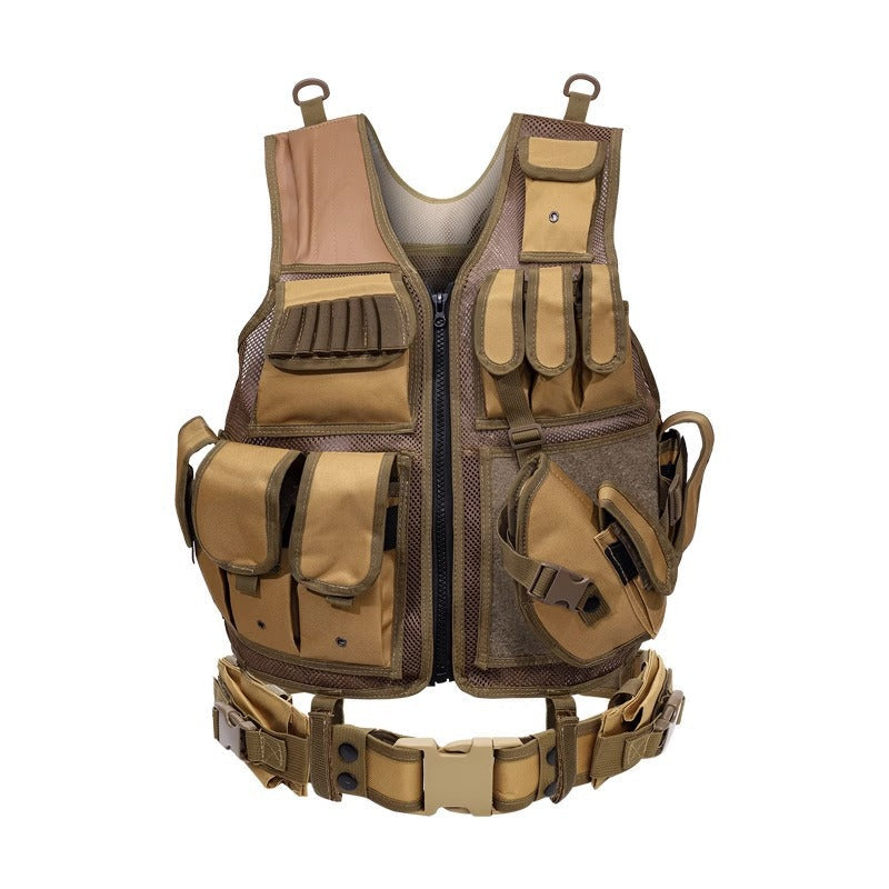 6000D Nylon Tactical Vest Multi Pocket Breathable Hunting Gear