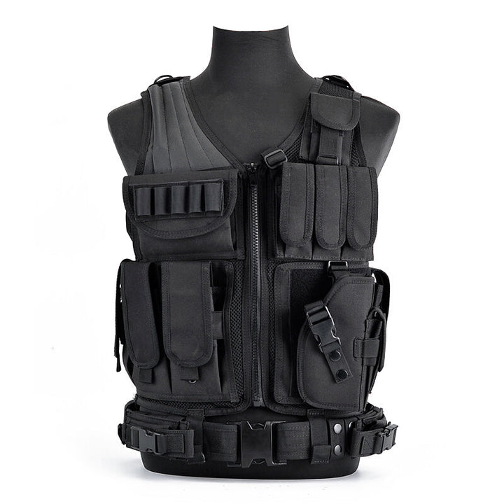 6000D Nylon Tactical Vest Multi Pocket Breathable Hunting Gear