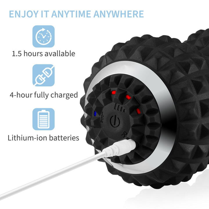 Electric Peanut Massage Ball Vibration Silicone Fascia Relaxation Therapy
