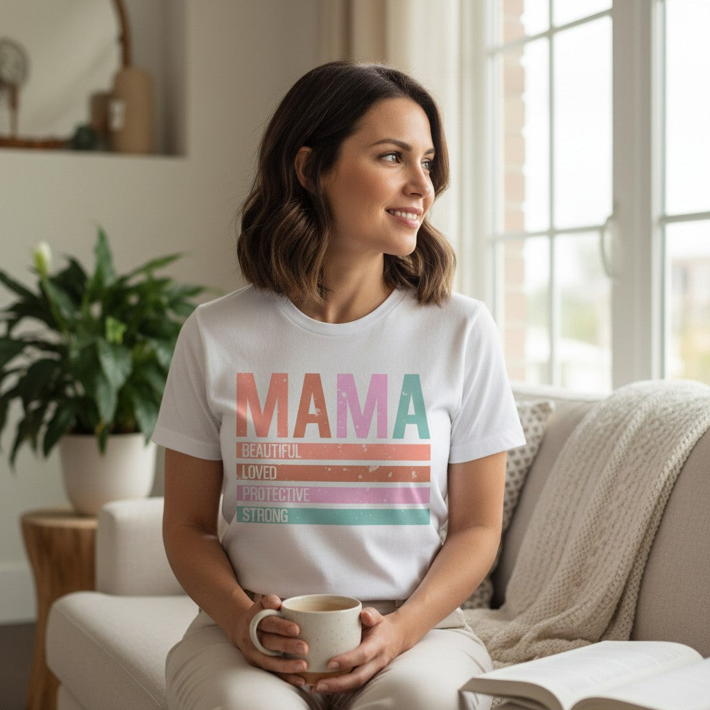 Soccer Mama Graphic T-Shirt 100% Ring Spun Cotton Women's Casual Tee