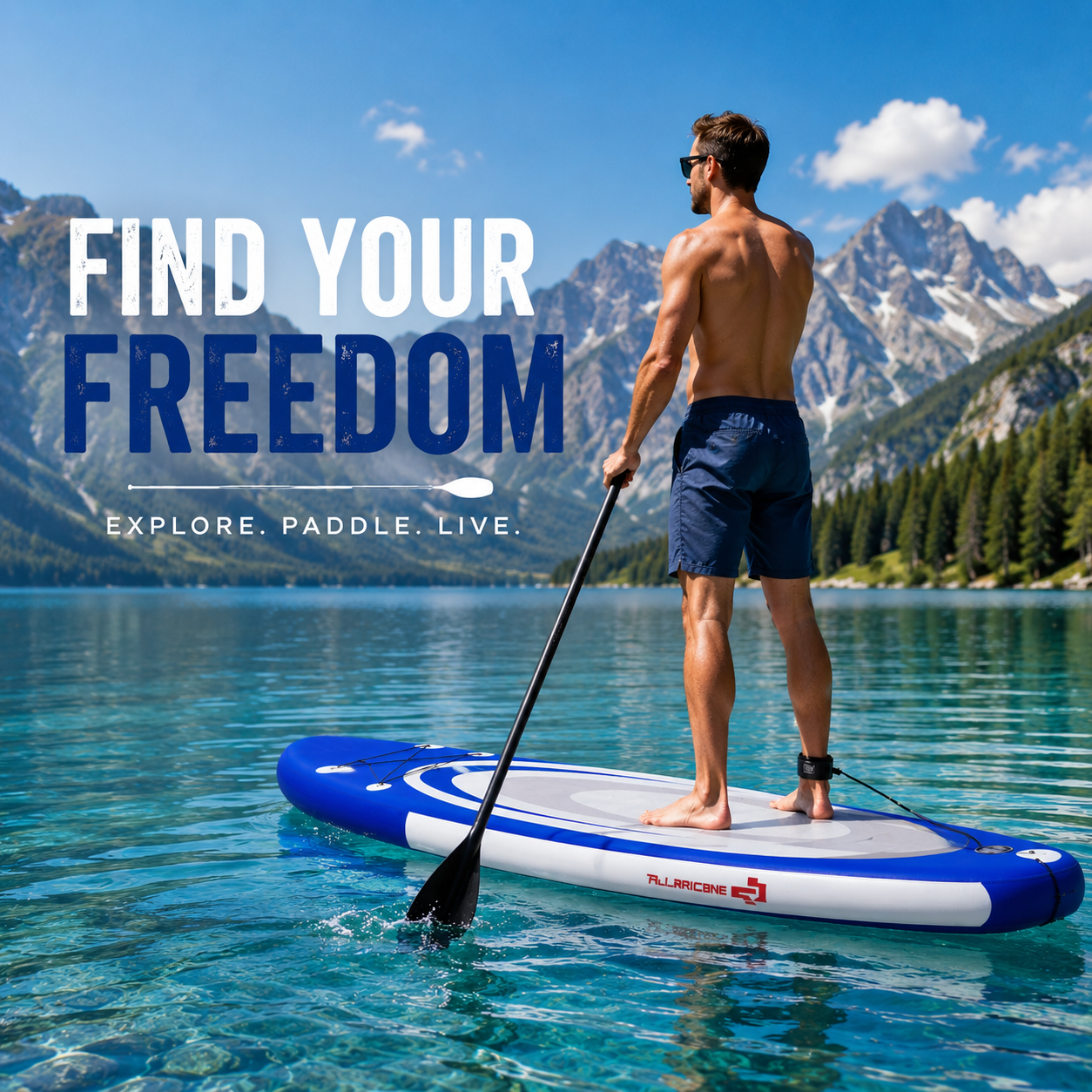 11 Feet Adjustable Inflatable Stand up Paddle SUP Surfboard with Bag