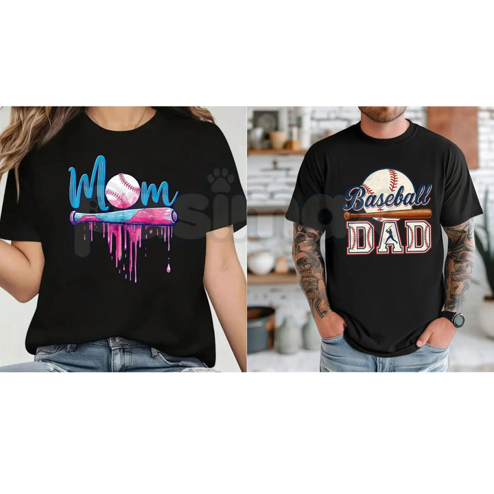 "Game Day Hero" Baseball Mom & Dad T-Shirt Premium 100% Cotton  Made In USA