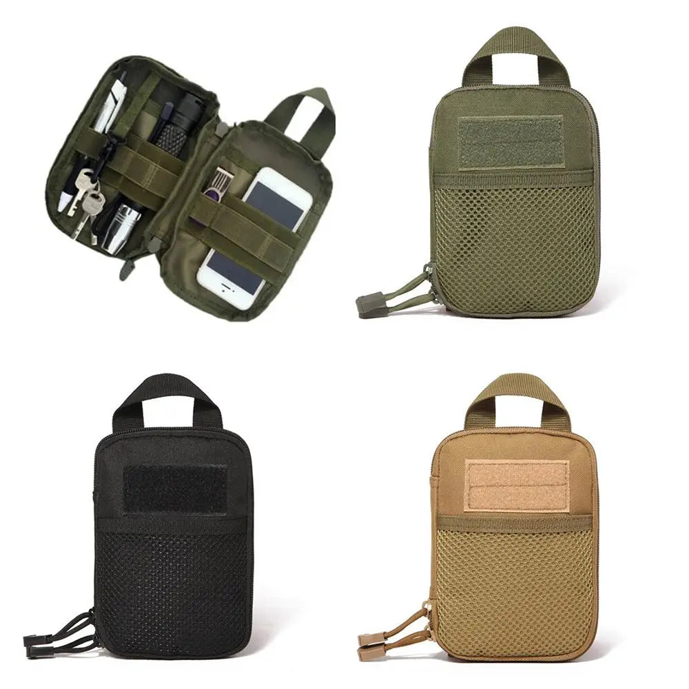 600D Nylon Tactical Waist Bag Molle EDC Outdoor Gear