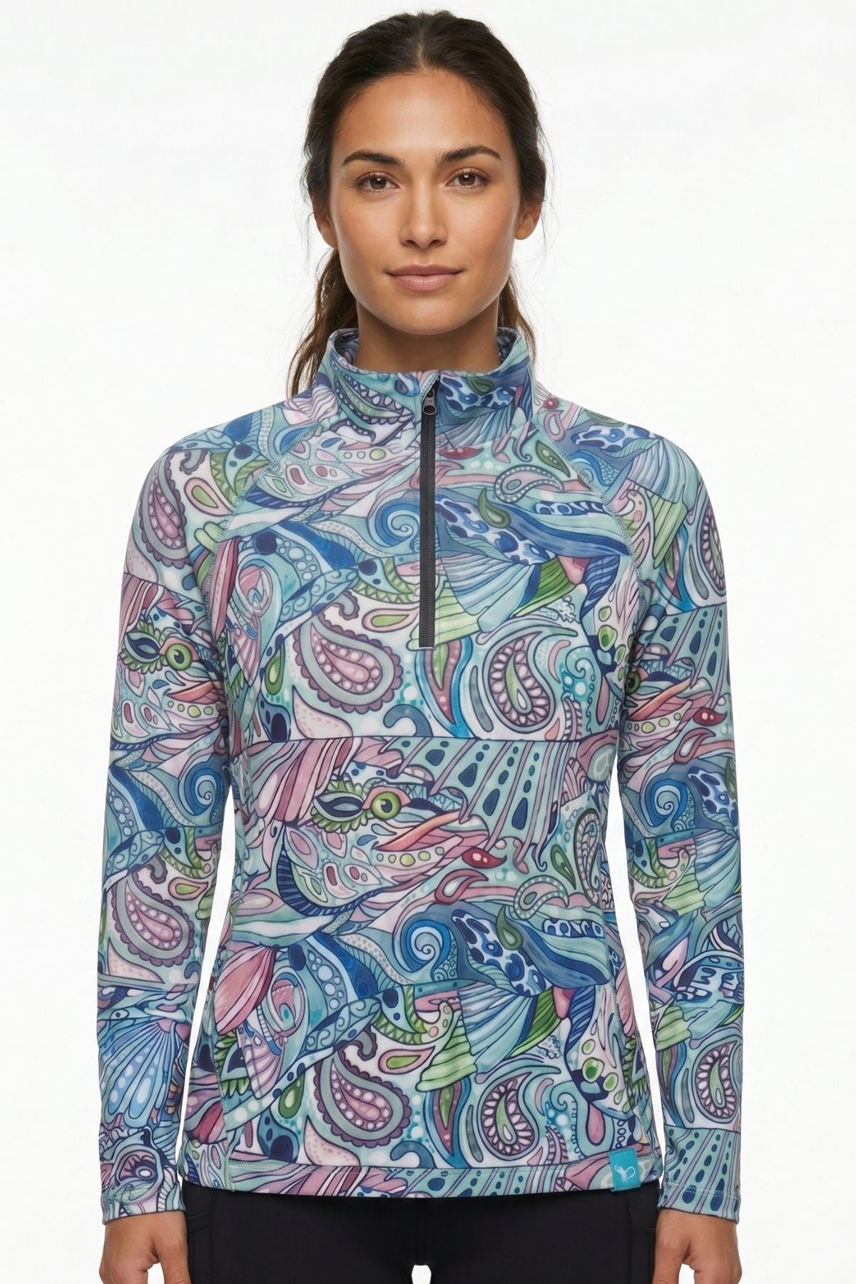 Radiant Redfish 1/4 Zip Sunshirt
