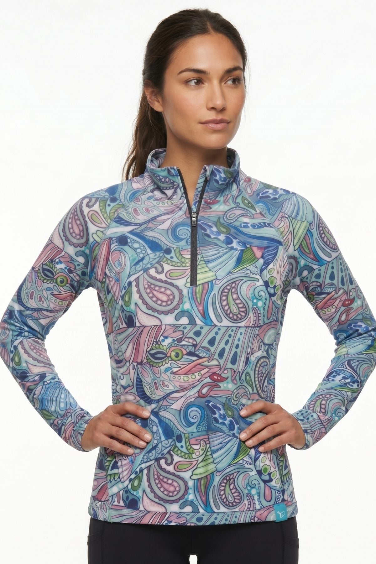 Radiant Redfish 1/4 Zip Sunshirt