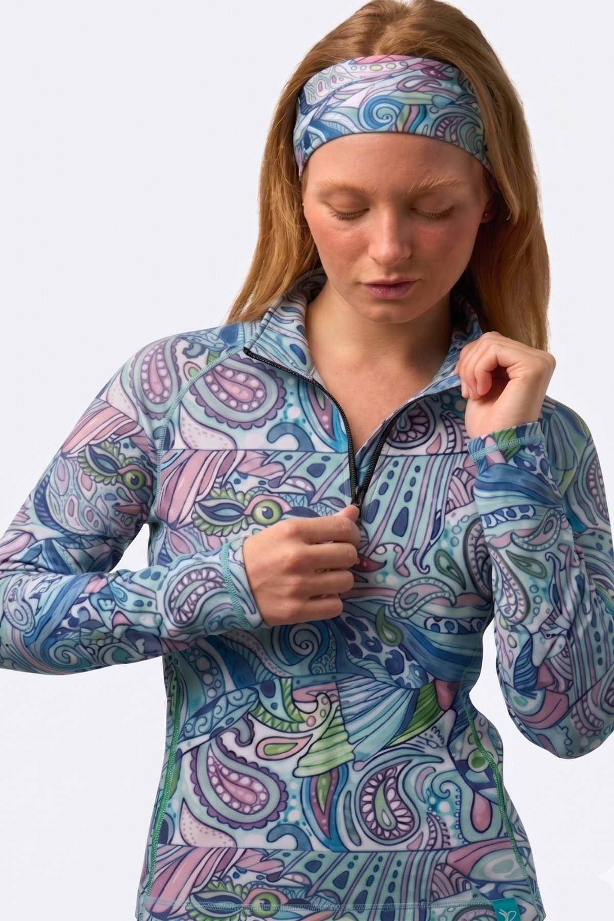 Radiant Redfish 1/4 Zip Sunshirt