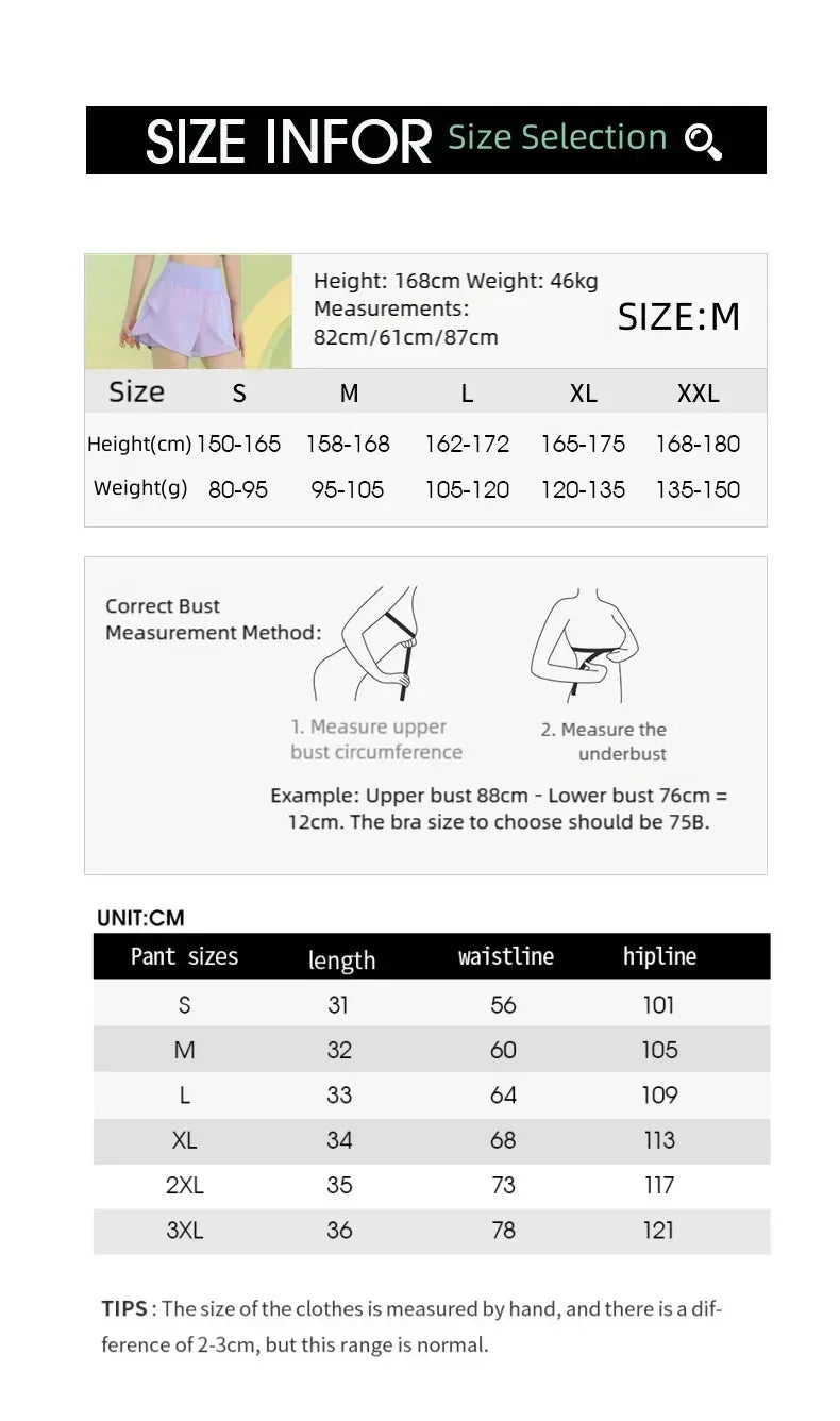 Women Yoga Shorts Lightweight Breathable Gym Workout Pocket