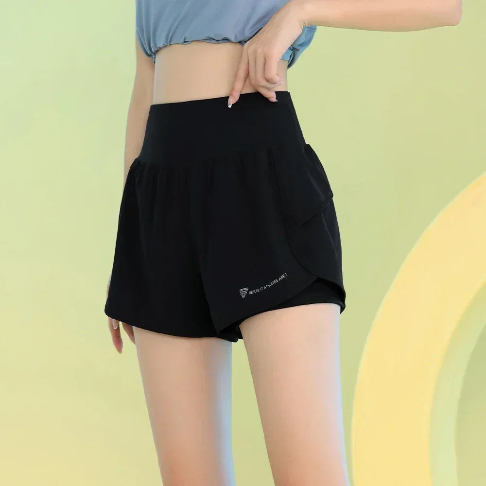 Women Yoga Shorts Lightweight Breathable Gym Workout Pocket
