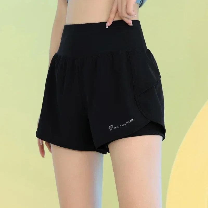 Women Yoga Shorts Lightweight Breathable Gym Workout Pocket