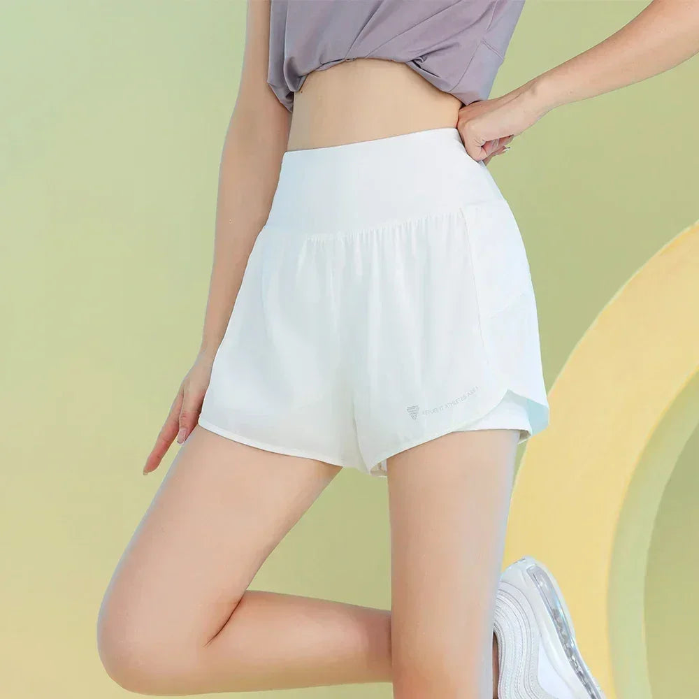 Women Yoga Shorts Lightweight Breathable Gym Workout Pocket