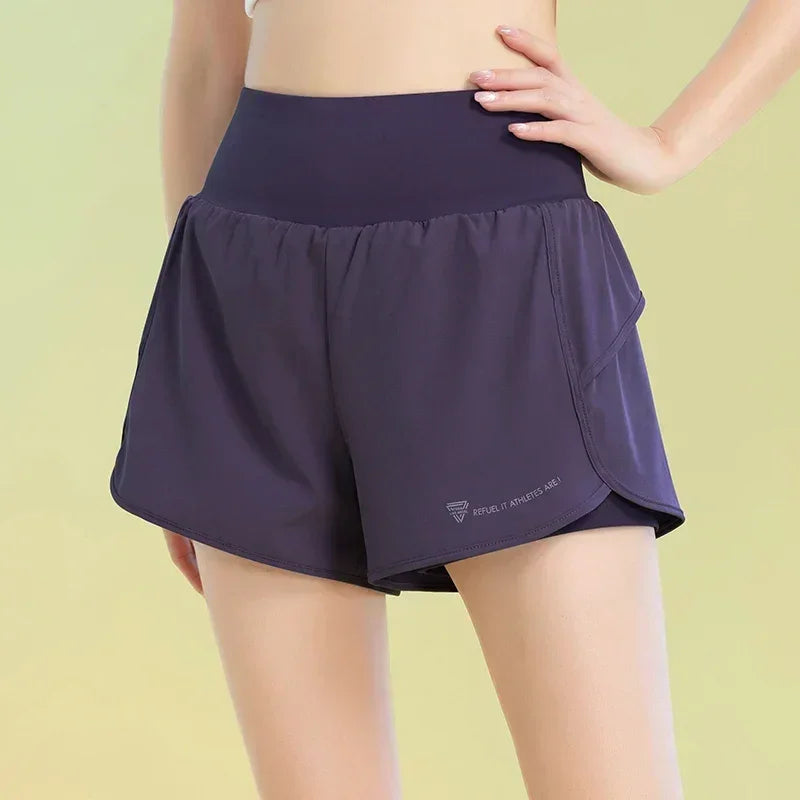 Women Yoga Shorts Lightweight Breathable Gym Workout Pocket
