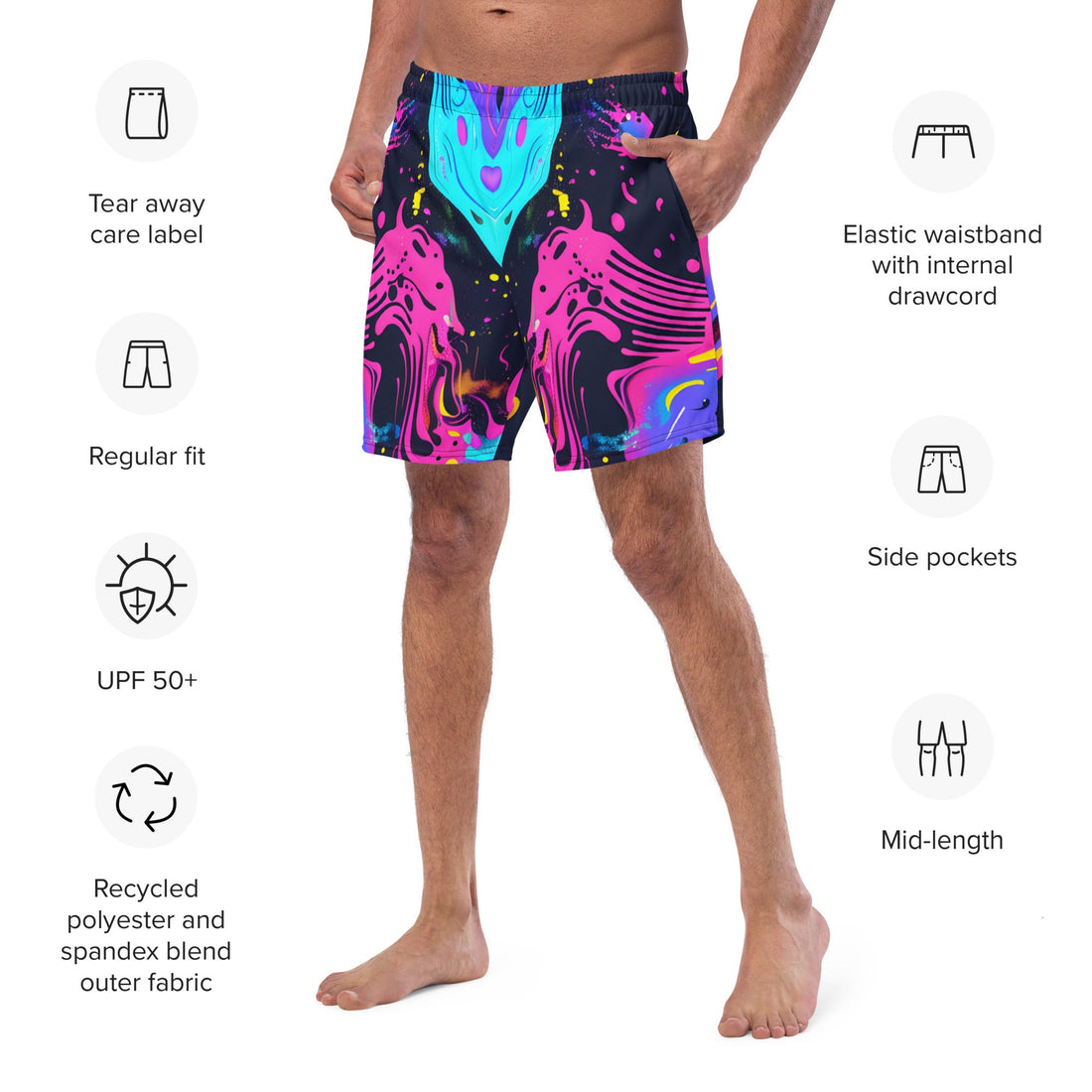Galaxy Trip Swim Trunks