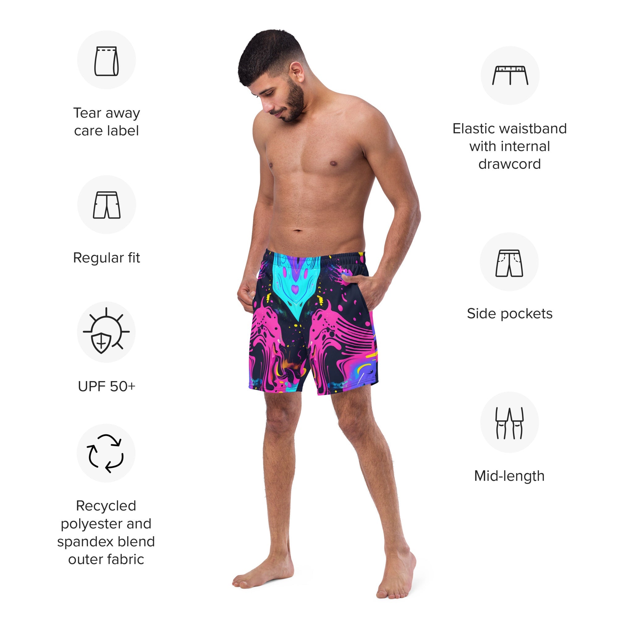 Galaxy Trip Swim Trunks