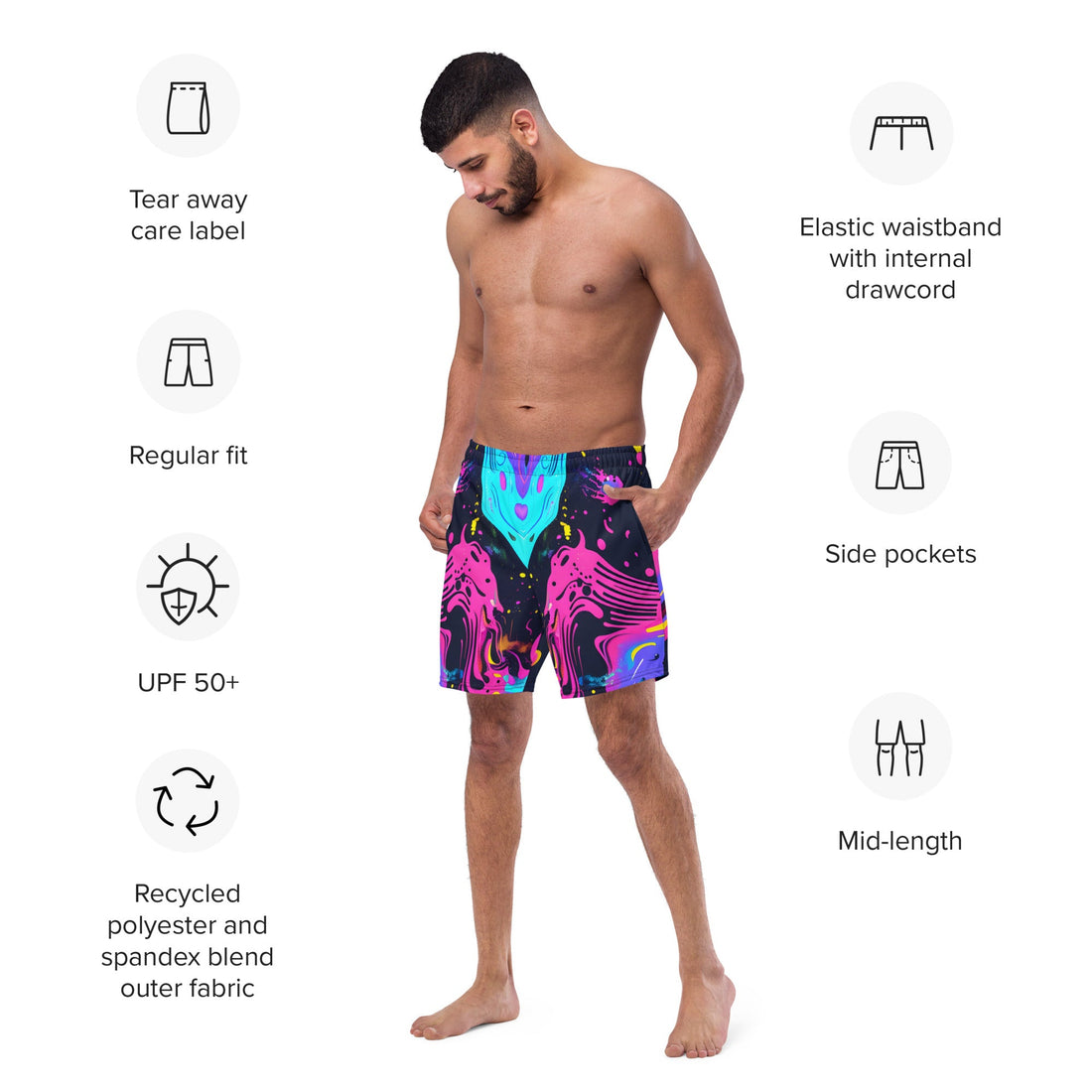 Galaxy Trip Swim Trunks