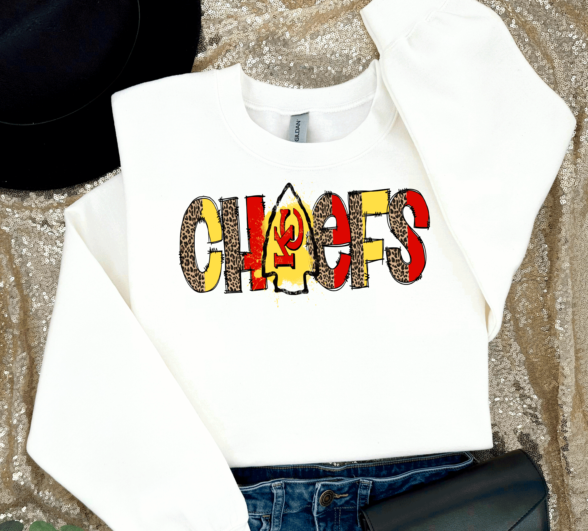 Chiefs Leopard print Football Sweatshirt, Chiefs T-shirt And Hoodie, Trending KC Fan Shirts, Chiefs Tees, Kansas City Hoodie, Game Day