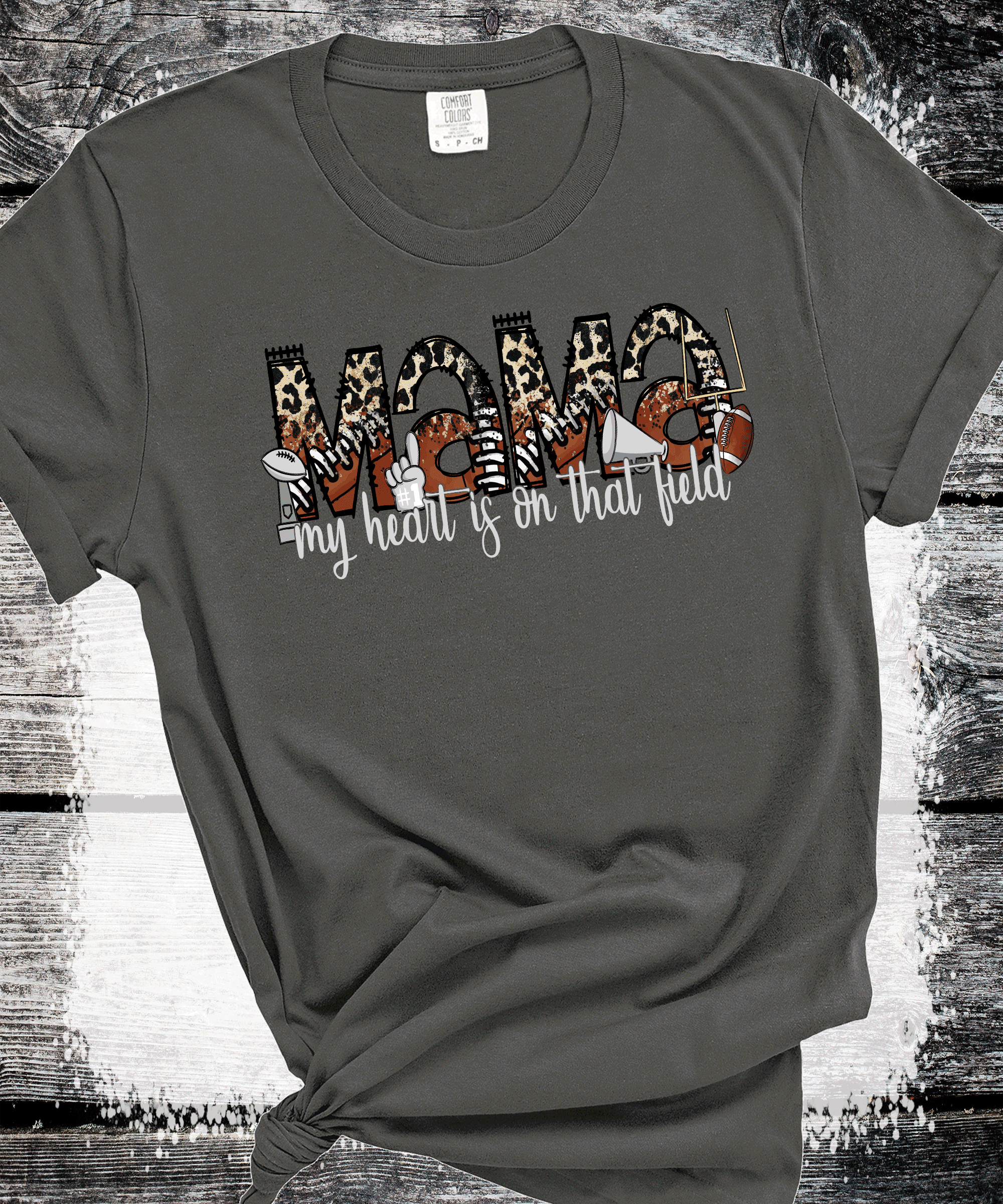 Football MAMA leopard print, custom Football shirts, Personalized Football sweatshirts, Local Team shirts. Sports Wear