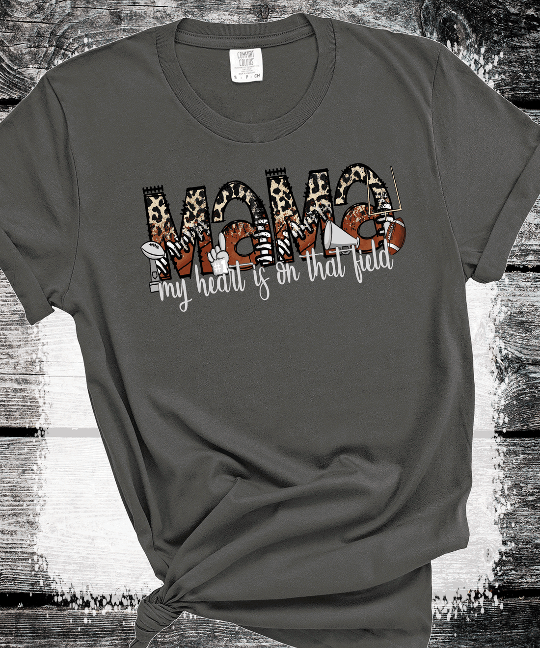 Football MAMA leopard print, custom Football shirts, Personalized Football sweatshirts, Local Team shirts. Sports Wear