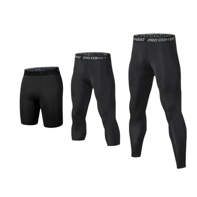 Mens Compression Pants Tights Cool Dry Running Athletic Leggings
