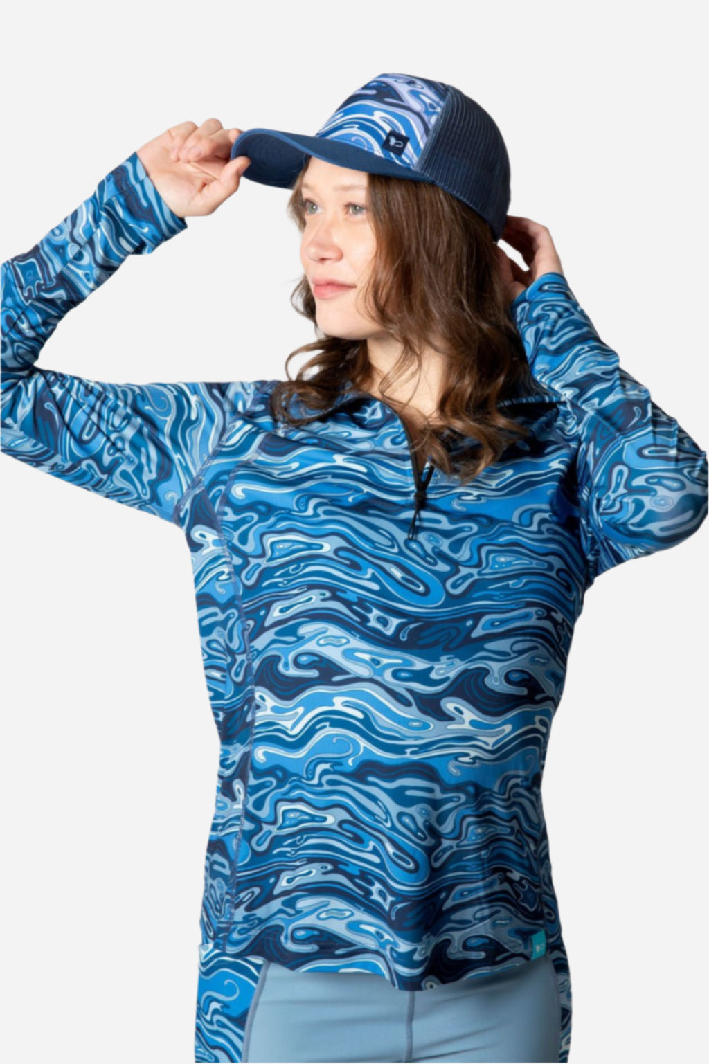 FisheWaters 1/4 Zip Sunshirt