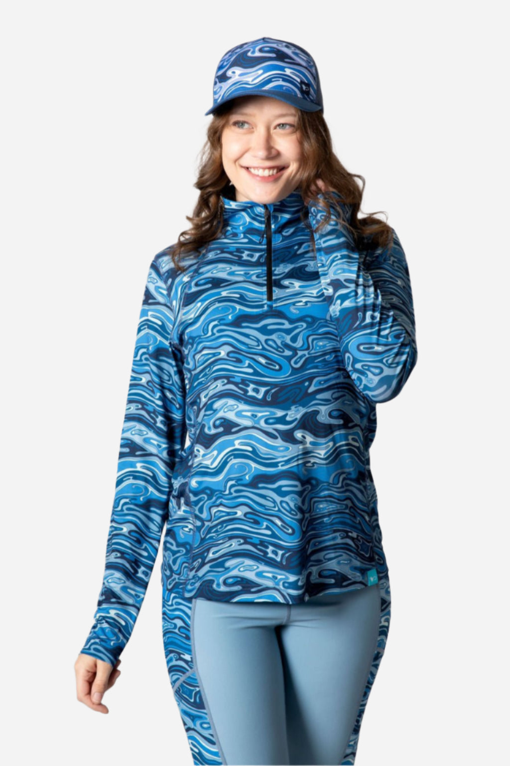 FisheWaters 1/4 Zip Sunshirt