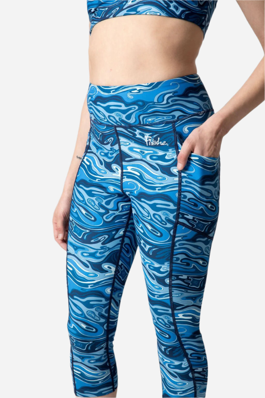 FisheWaters Pocket Capri Leggings