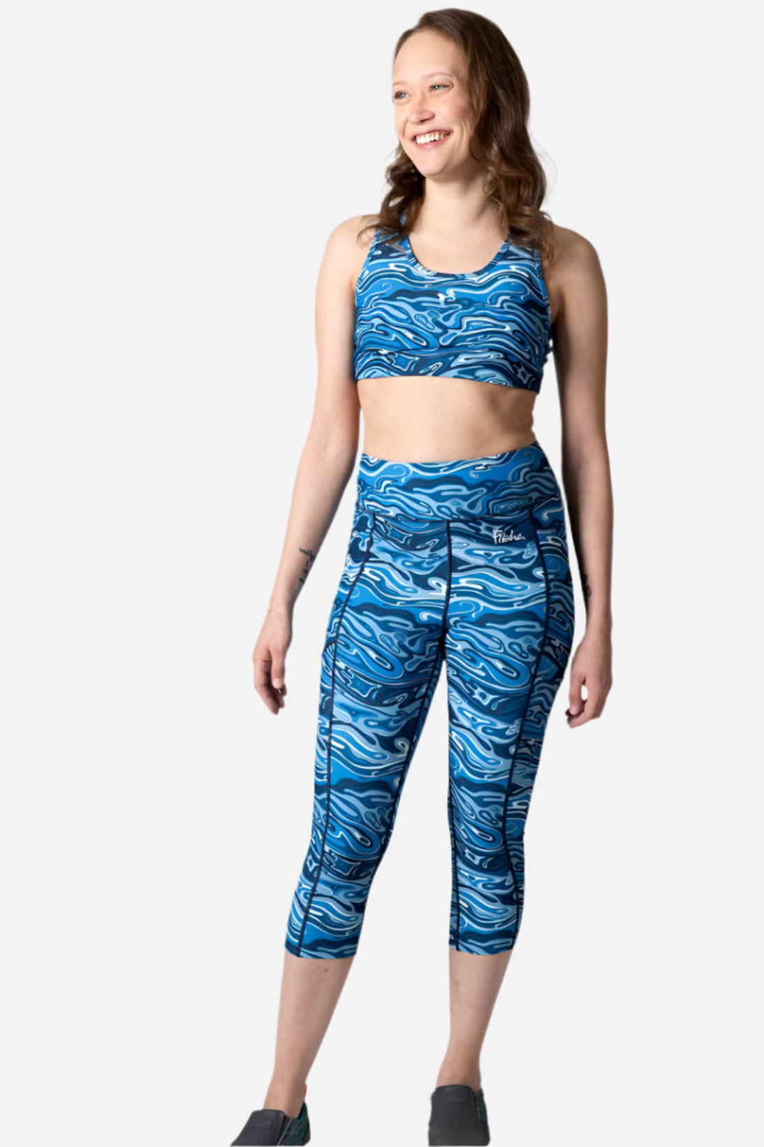 FisheWaters Pocket Capri Leggings