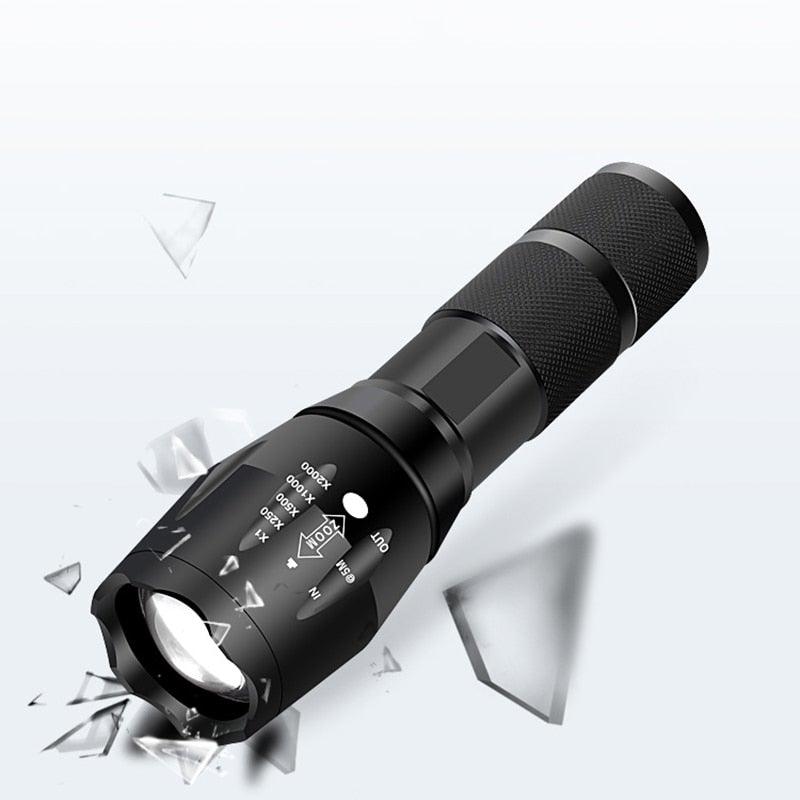 Z45 LED Flashlight Ultra Bright Waterproof Mini Zoomable Torch