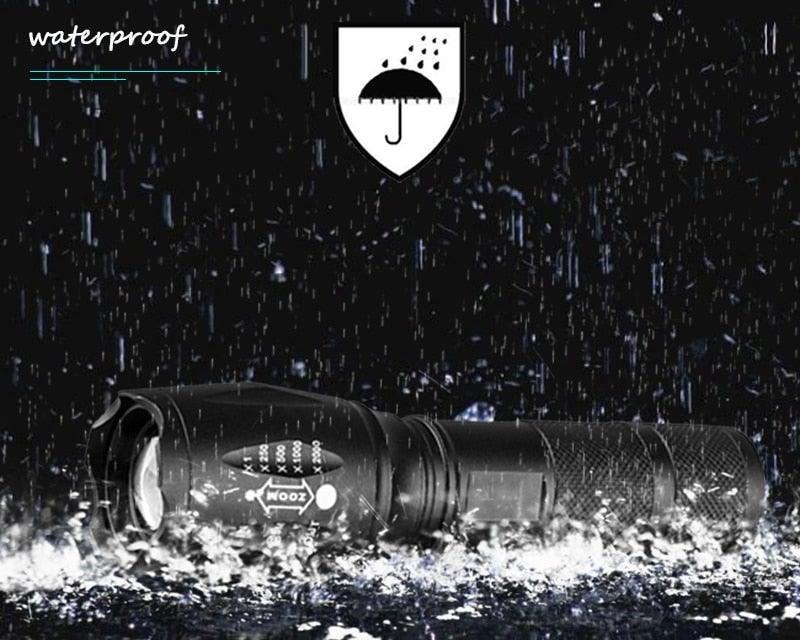 Z45 LED Flashlight Ultra Bright Waterproof Mini Zoomable Torch