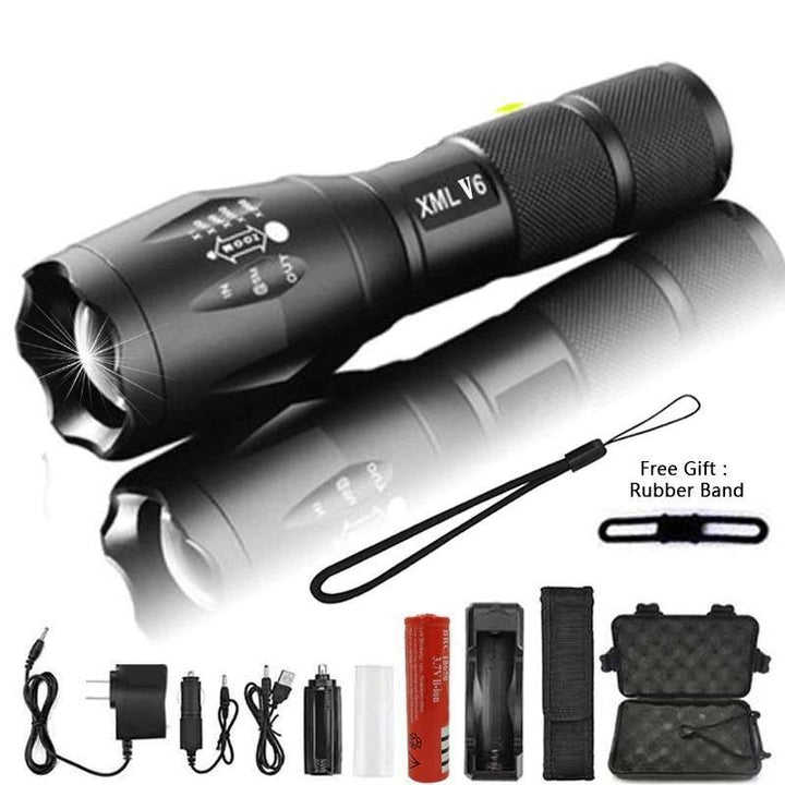 Z45 LED Flashlight Ultra Bright Waterproof Mini Zoomable Torch